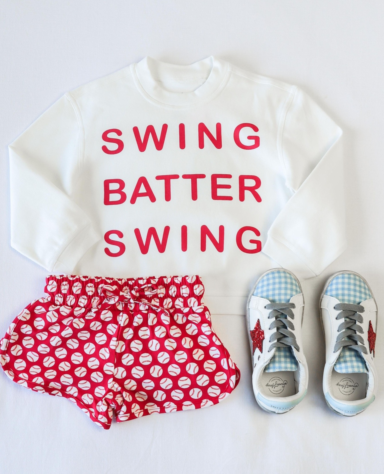 Deadline: February 22 custom no moq Baseball long sleeve shorts swing set