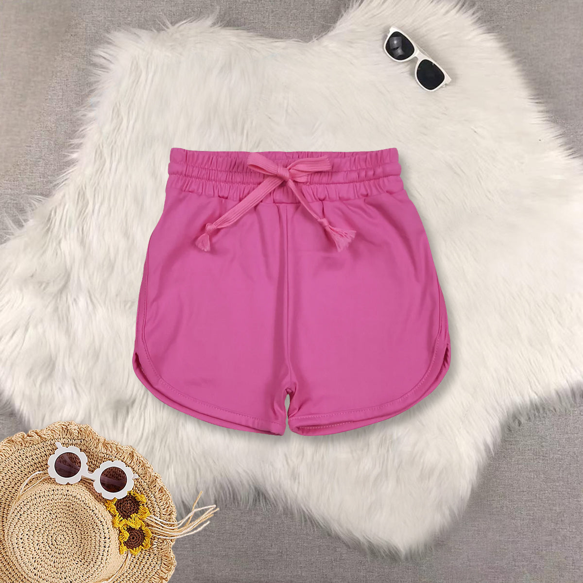 RTS NO MOQ Sibling baby girls clothes cow head short sleeve top yoga shorts sets