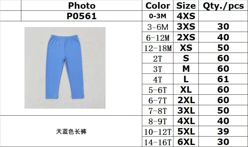 rts no moq P0561 Sky blue trousers