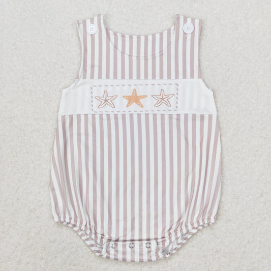 RTS no moq SR1487 Starfish striped vest bodysuit