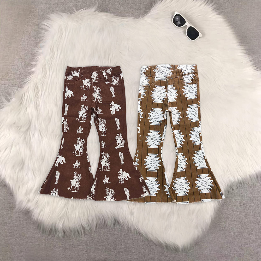 RTS NO MOQ Baby Girls Clothes Jeans: Flared & Ripped