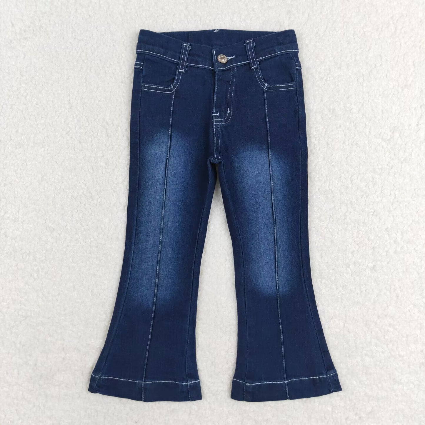 rts no moq P0508 Bleached blue stripe denim trousers