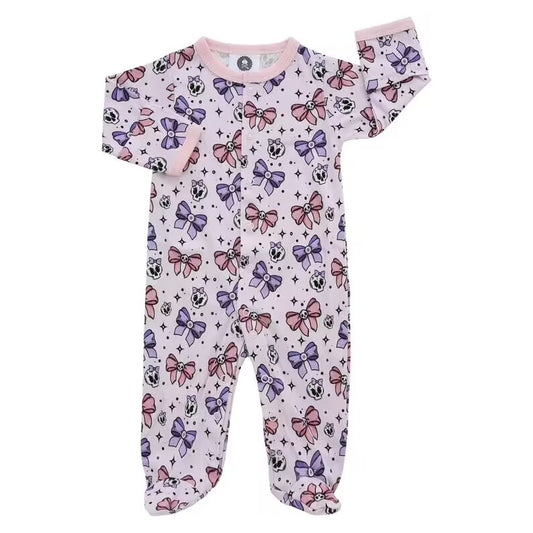 5.15custom each style moq 5eta 4-5week Butterfly print pink baby romper