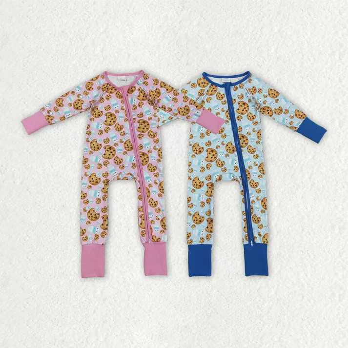 RTS NO MOQ Sibling Baby girls boy clothes Christmas long-sleeved rompers 2