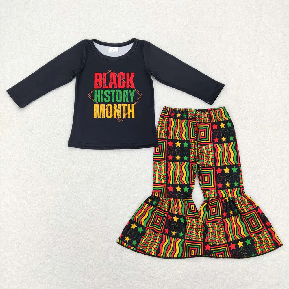 Baby Girls Black History Month African Sibling Romper Outfits Clothes Sets