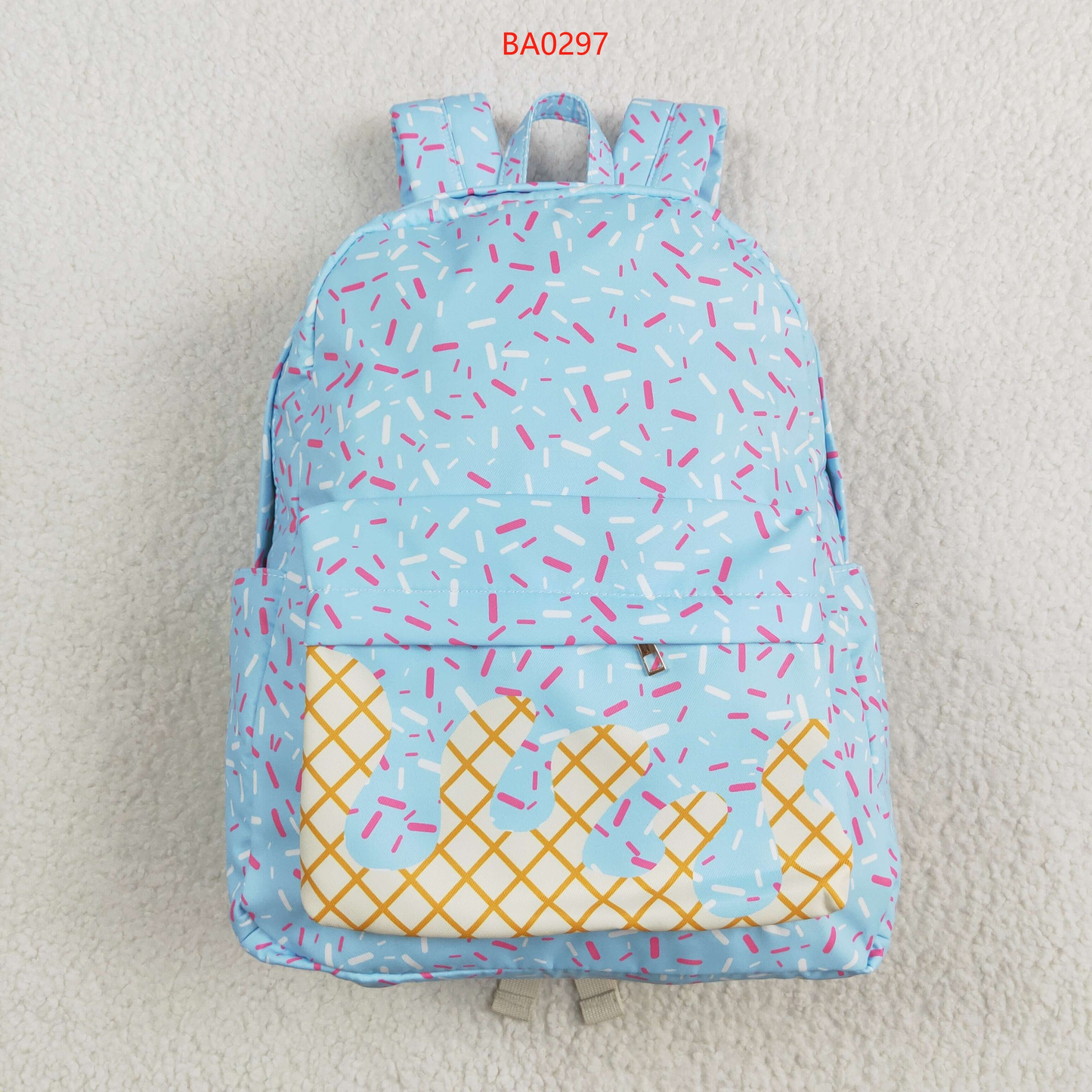 RTS NO MOQ baby kids clothes team blue kids backpack