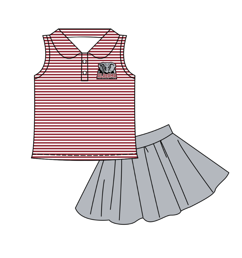 Custom summer baby girls clothes team short sleeve shorts sets dress