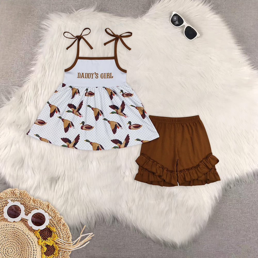 RTS NO MOQ Embroidery short-sleeved shorts suit & short-sleeved sets