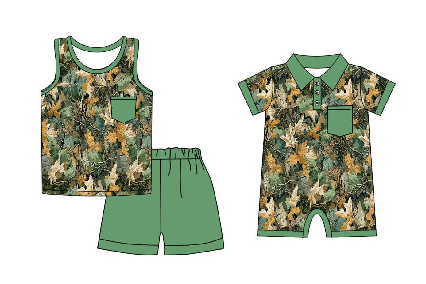 1.4 custom each style moq 5eta 4-6week Sibling Sister camouflage baby girl sets and boy romper match family design