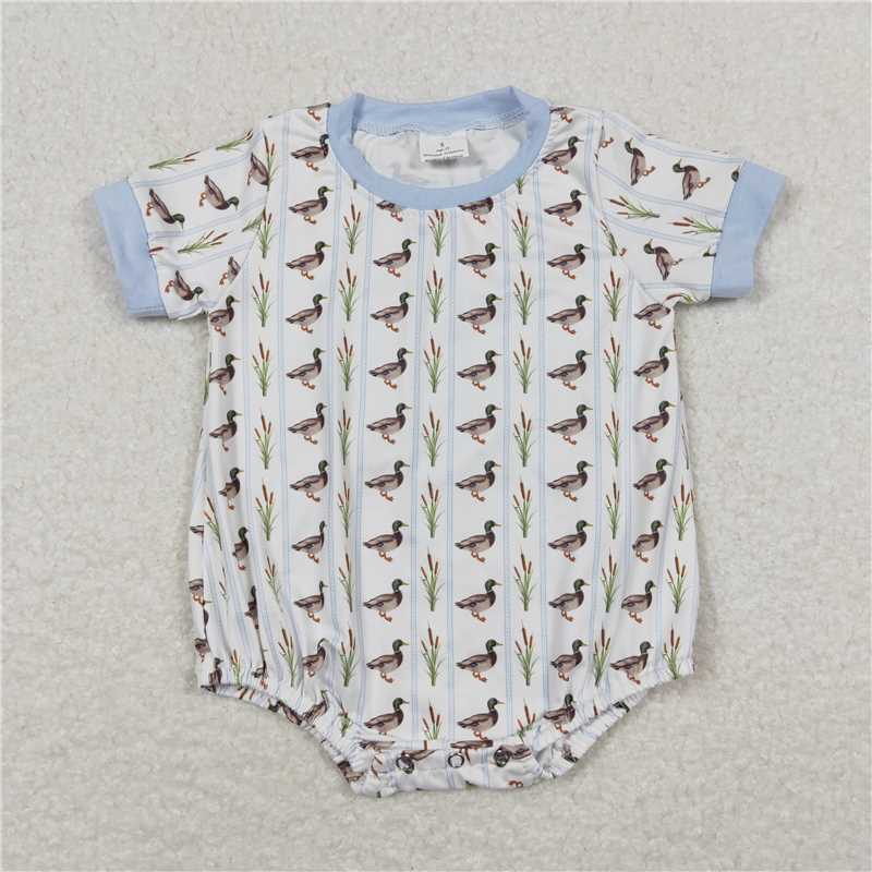 Baby Kids duck prints baby romper Sibling Rompers Clothes Set