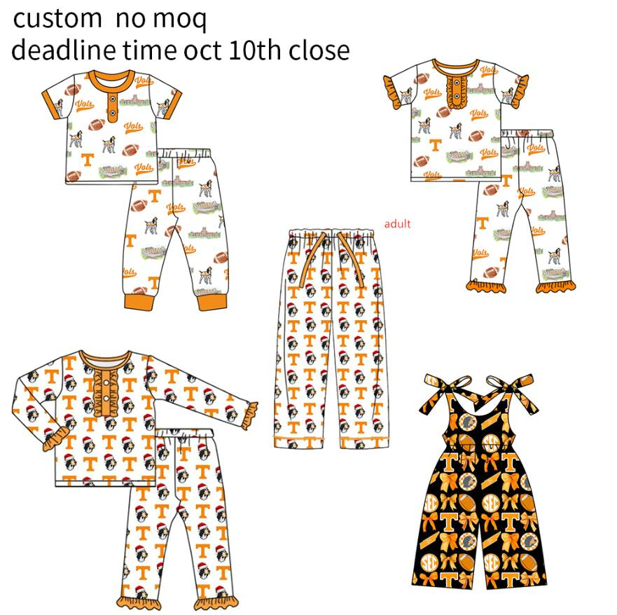 （PRE ORDER ）Deadline   October 10 custom no moq Orange series pajamas cute summer clothes