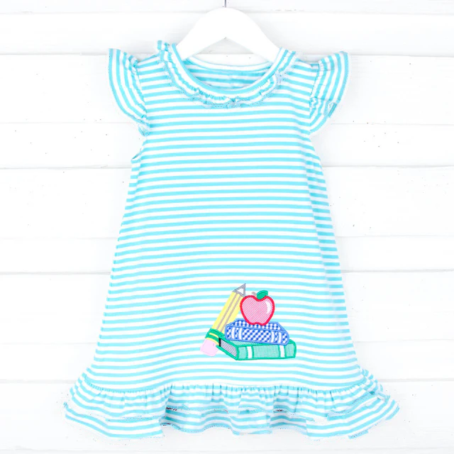 PRE ORDER Deadline July 30 custom no moq Children's boutique clothing Summer striped school skirt