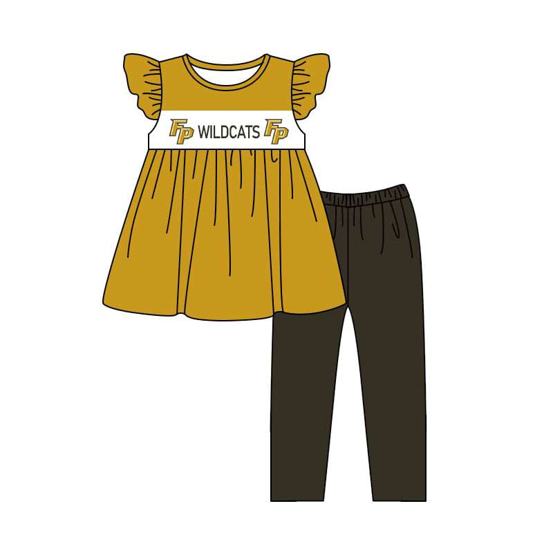 custom moq 3 eta 6-7weeks baby girl clothes team short-sleeved trousers sets