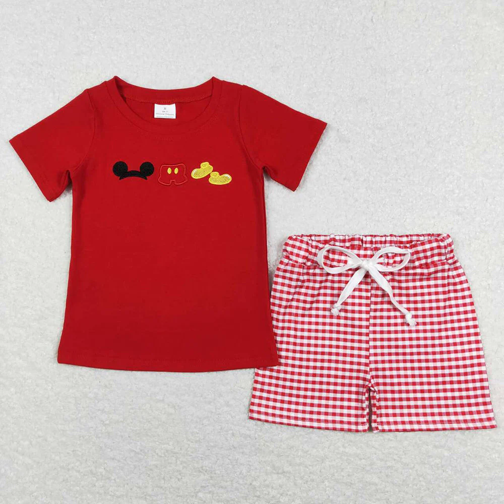 RTS NO MOQ Baby Girls Boys Sibling Shoes Tee Shirts Shorts Outfits Clothes Sets