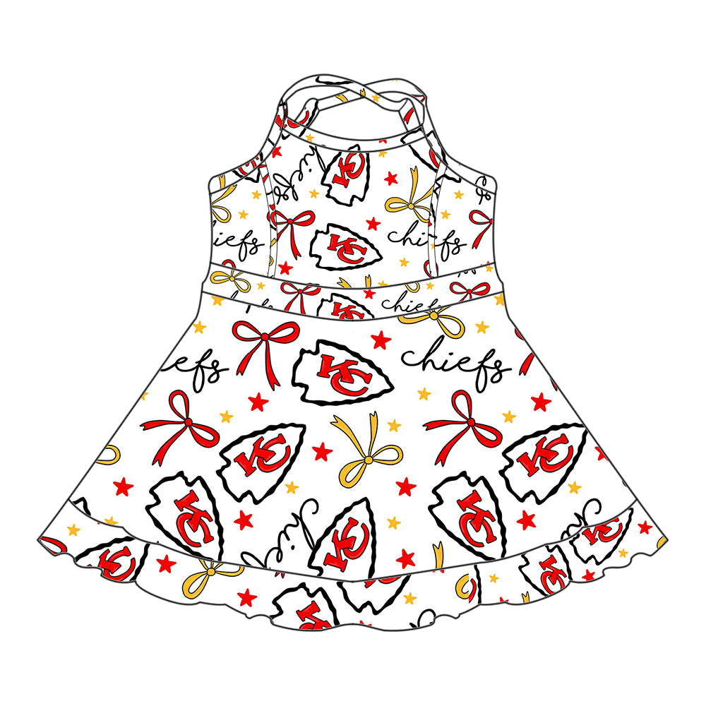 Custom moq 5 mix sizes summer teams baby girls clothes team red short sleeve shorts sets dress kids pants-25.5.12