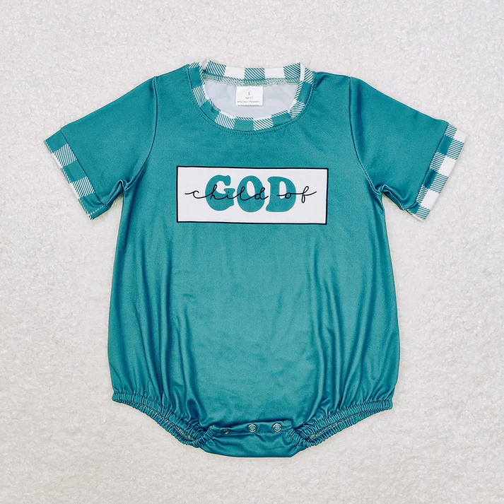 RTS NO MOQ Baby Girls Boys Child Of God Sibling Dresses Rompers Clothes Sets
