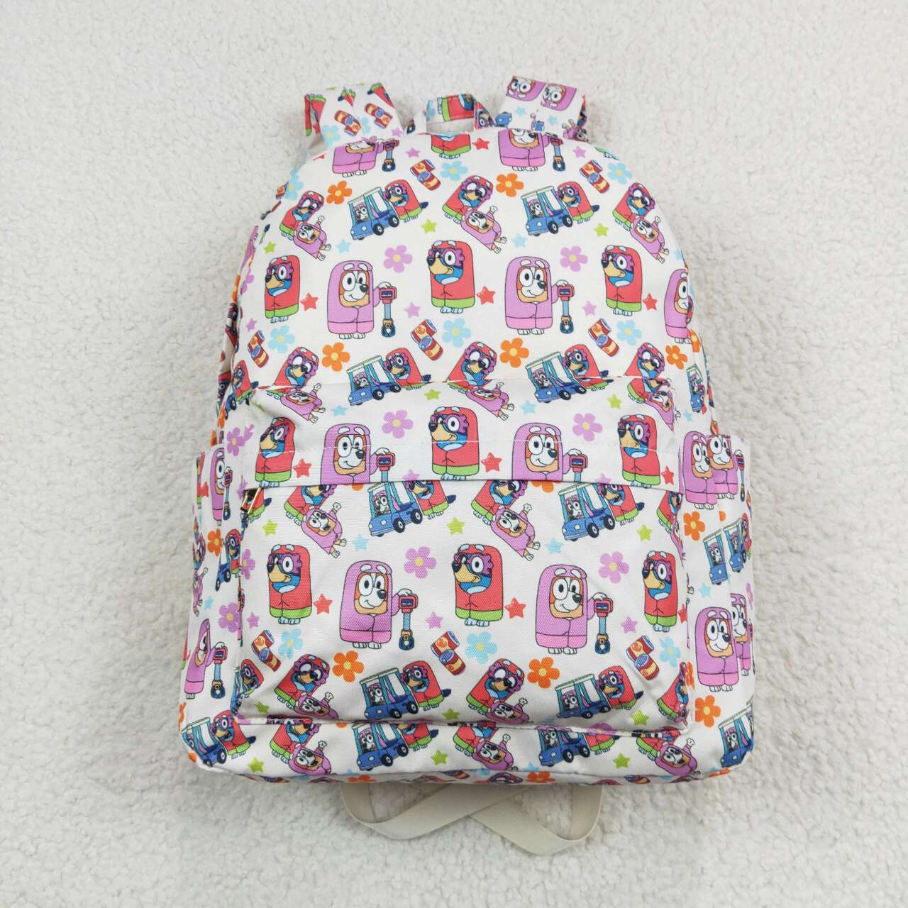 RTS NO MOQ BA0186 bluey flower star beige backpack