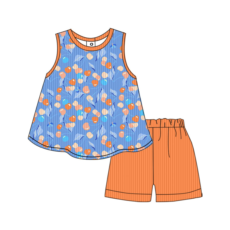 1.25 custom each style moq 5eta 4-6week Sibling Sister baby girls short sleeve shorts sets and set 3 match design