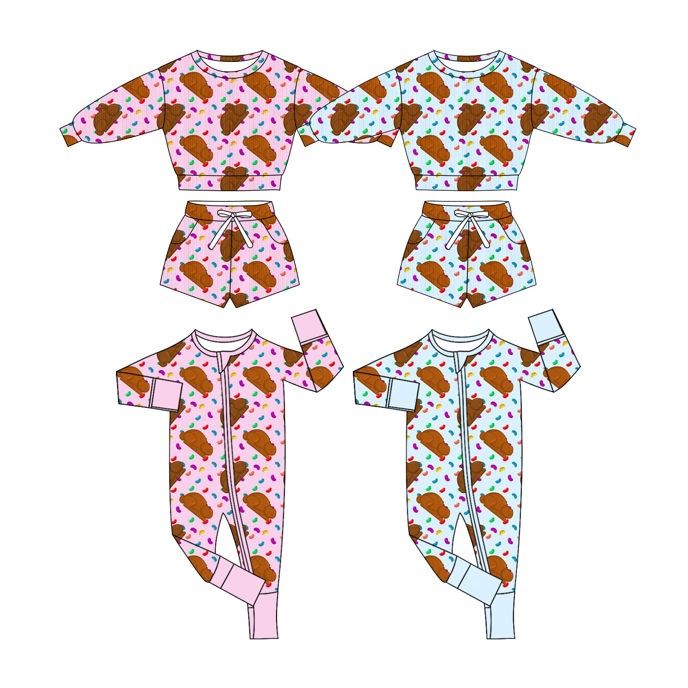 25.11.29 custom each style moq 5 eta 6-8week Sibling Sisters easter baby girl long sleeve shorts sets and rompers 2 match family design