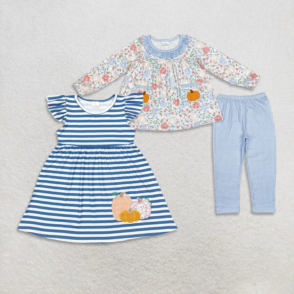 RTS NO MOQ Sibling Baby Girls clothes halloween Long Sleeve Pants Sets and dress