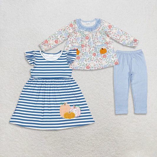 RTS NO MOQ Sibling Baby Girls clothes halloween Long Sleeve Pants Sets and dress