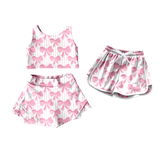 25.12.2 custom each style moq 5 eta 6-8week Sibling Sisters baby girls summer sleeve skirts sets and shorts match family design