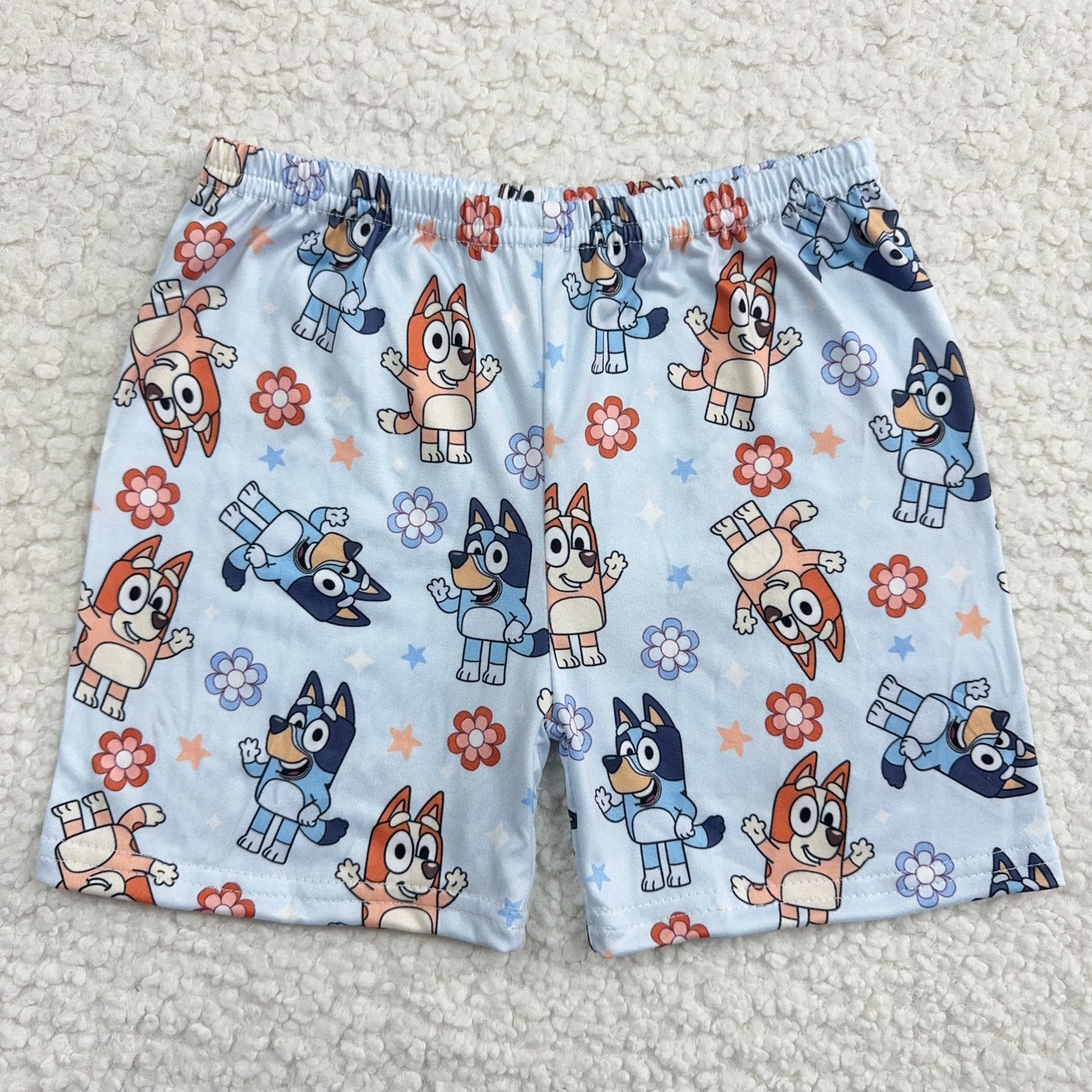 RTS SALES NO MOQ Blue Robot Dog Shorts