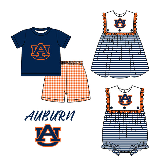 Custom summer teams baby girls clothes sets dress romper