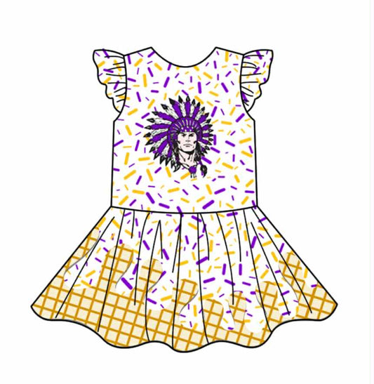 PRE ORDER Deadline August 12 close custom no moq Children's boutique clothing Summer ice cream dress