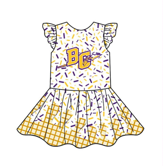 PRE ORDER Deadline August 12 close custom no moq Children's boutique clothing Summer ice cream dress