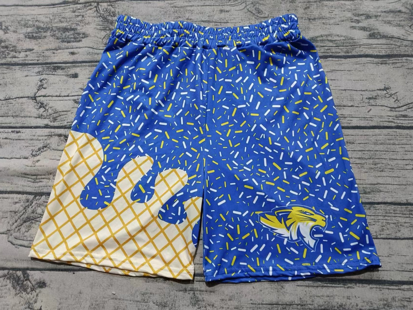 custom moq 3 eta 6-8weeks kids and adult blue Beach Summer Shorts