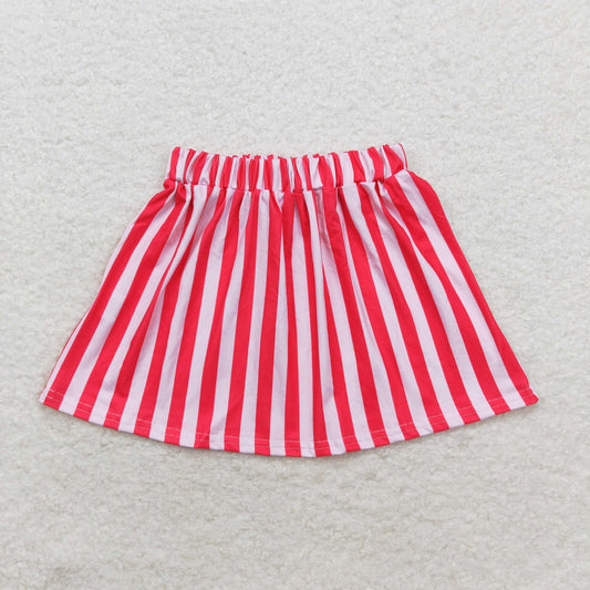 rts no moq GLK0029 Pink striped skirt