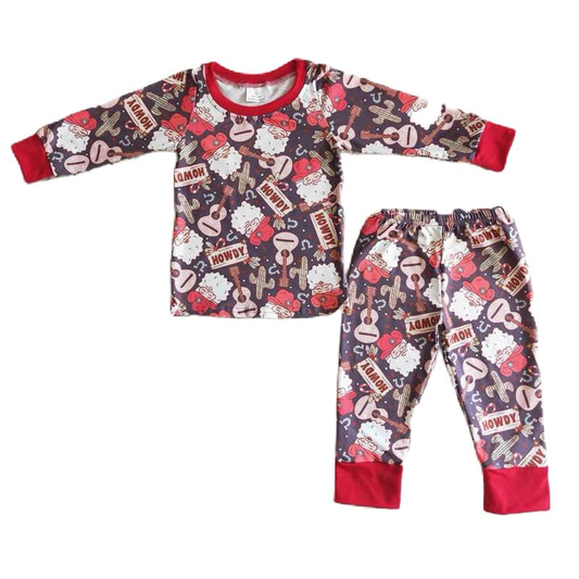 Adults and boys long sleeve pajamas