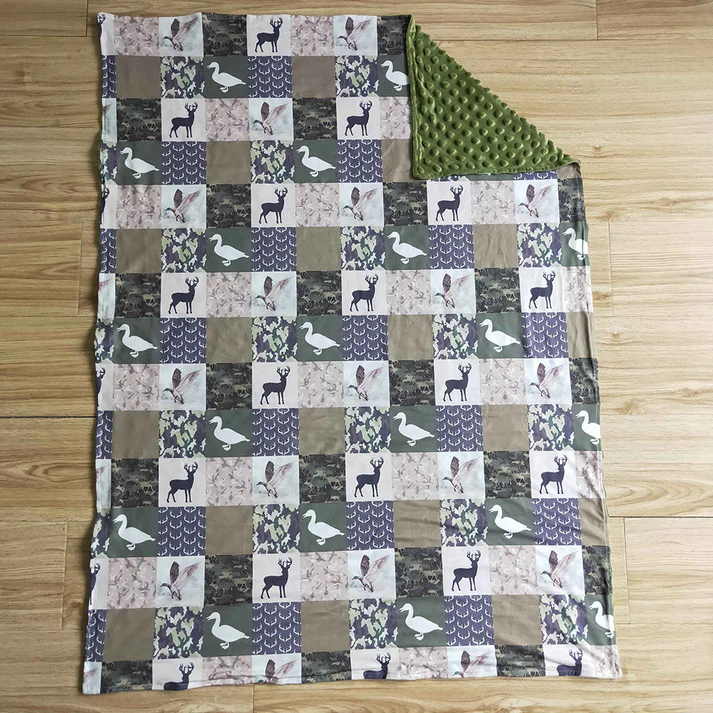 RTS NO MOQ Duck deer camouflage Baby Blanket