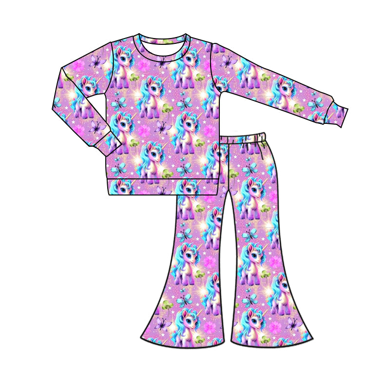 Custom moq 3 eta 7/8week moq 5 eta /4/5week unicorn purple Long Sleeve pants Suit