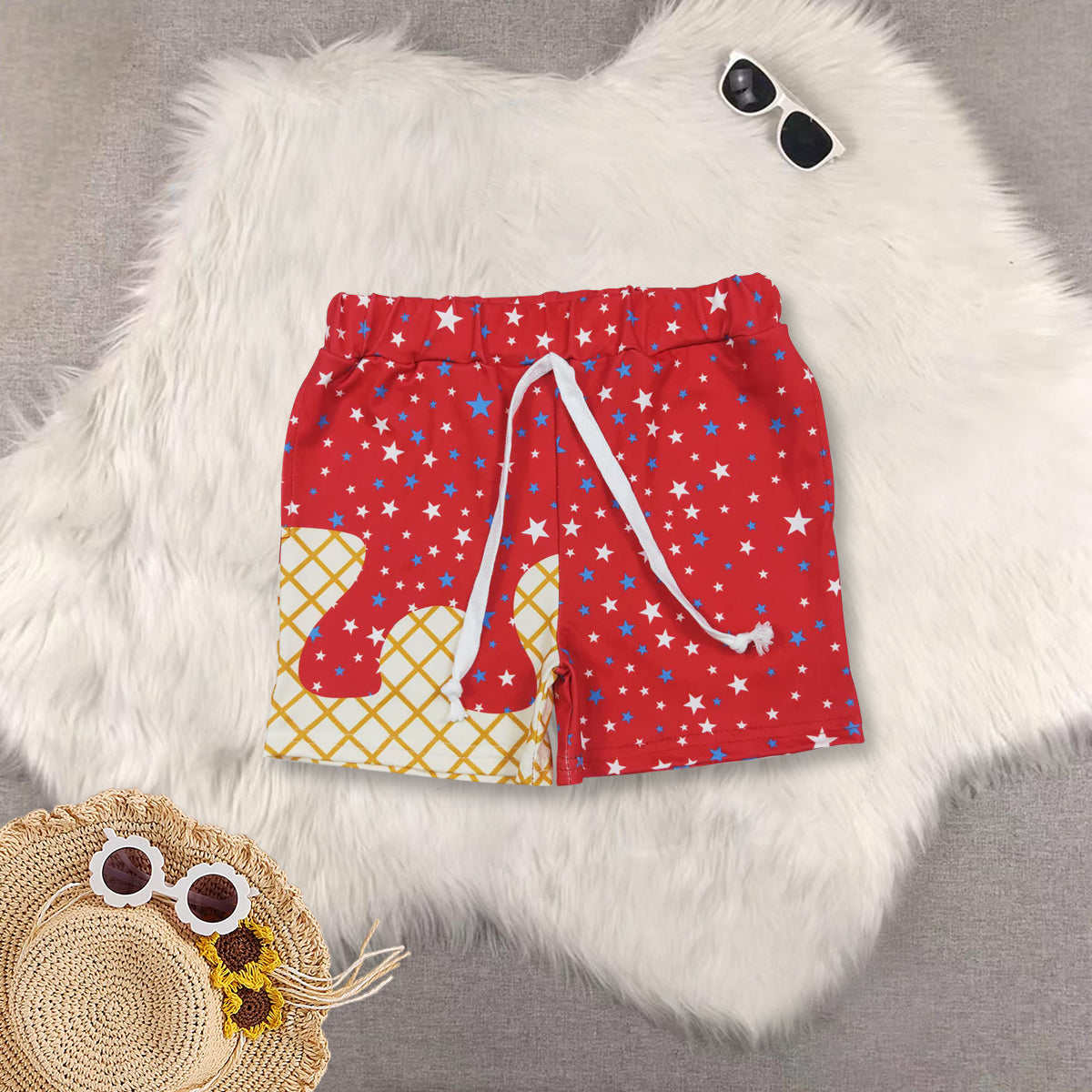 RTS NO MOQ Sibling Baby boy clothes Summer team Shorts