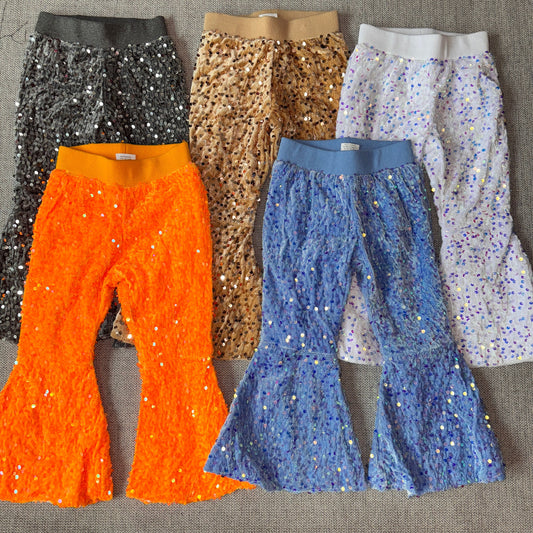 RTS NO MOQ Sibling SEAUIN All Colors Sequined Gari Safety Pants add  lining