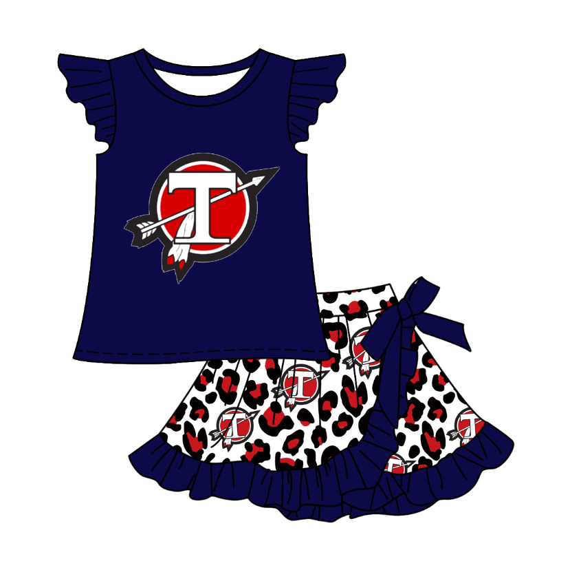 Custom hot selling short sleeve shorts suit