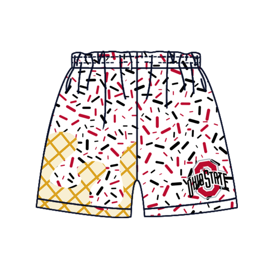 custom moq 3 eta 6-8weeks adult and kids clothes team white Beach Summer Shorts-25.4.29