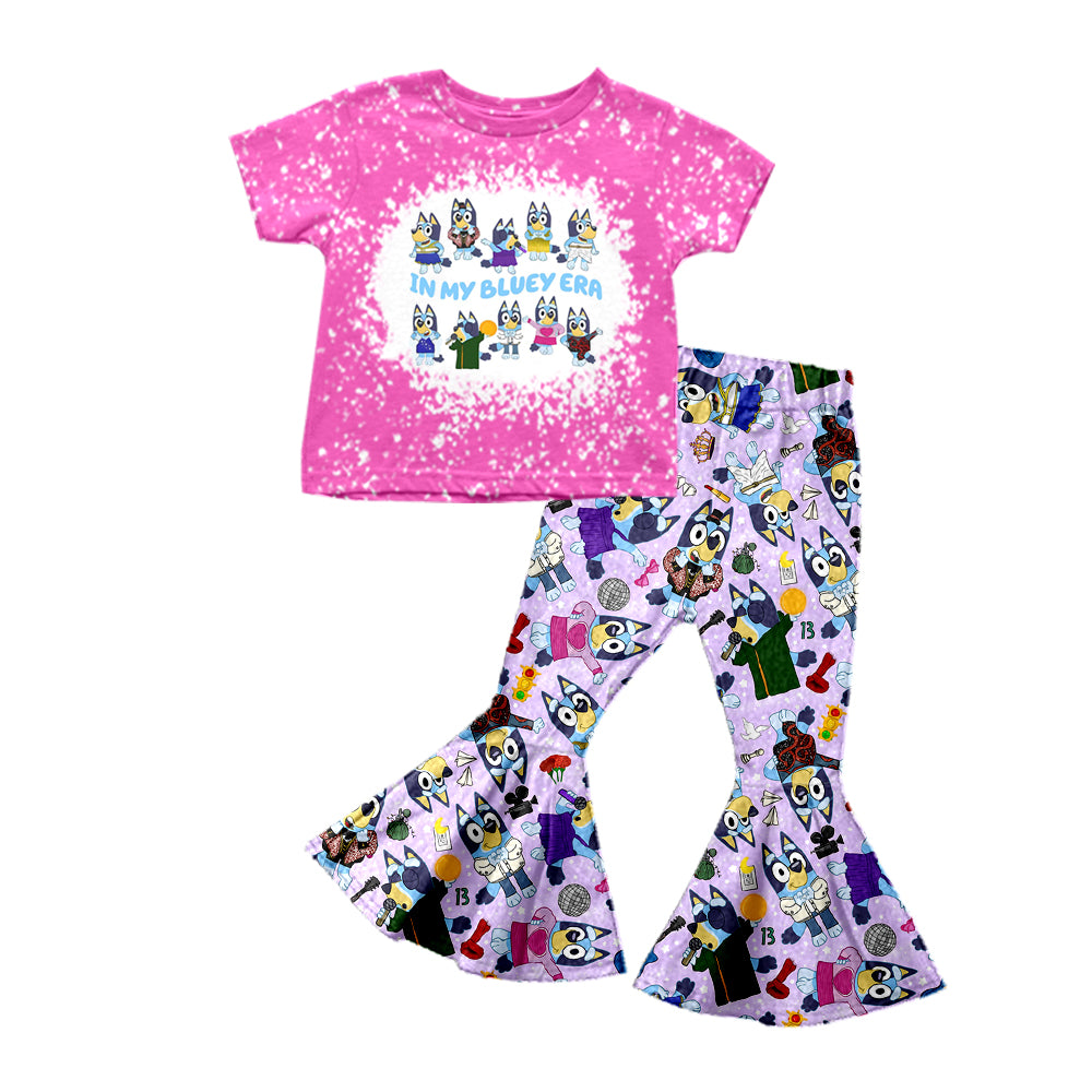 5.1custom each style moq 5eta 4-5week Sibling Sister cartoon characters prints girls outifts and romper match family design