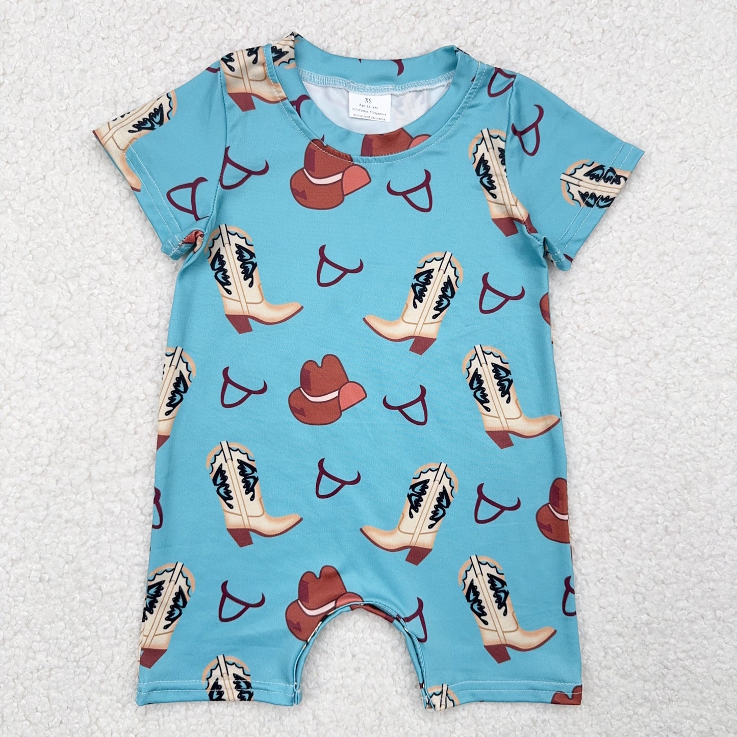 RTS SALES NO MOQ白色靴子帽子蓝色连体衣White boots hat blue jumpsuit