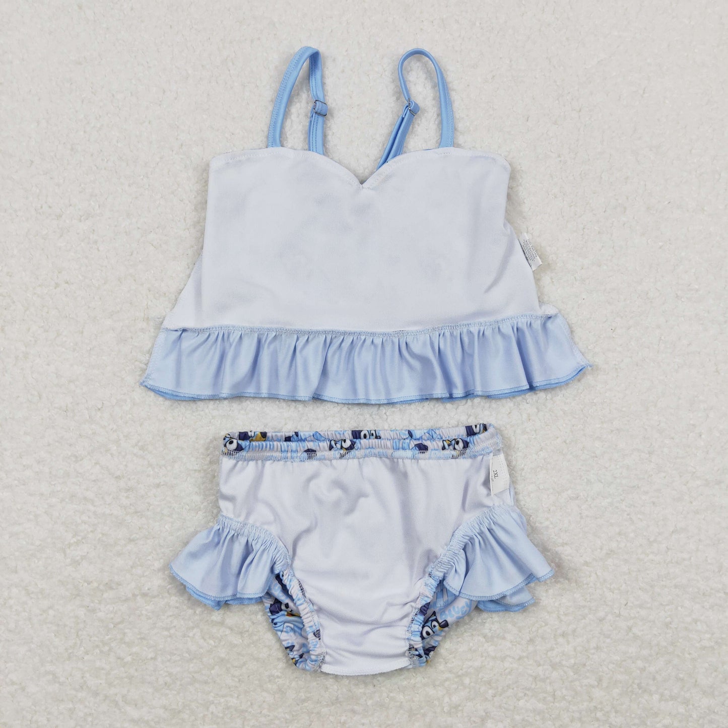 E10-19 Bluey halter swimsuit two-piece set