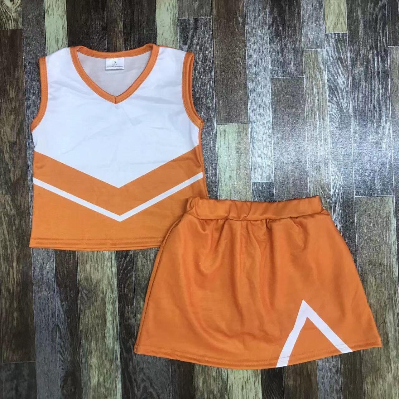 baby girl clothes team orange toddler girl summer outfit