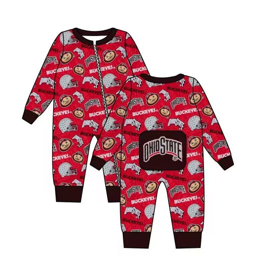 Deadline July 6th close custom no moq eta 6-7week Long sleeve boys romper