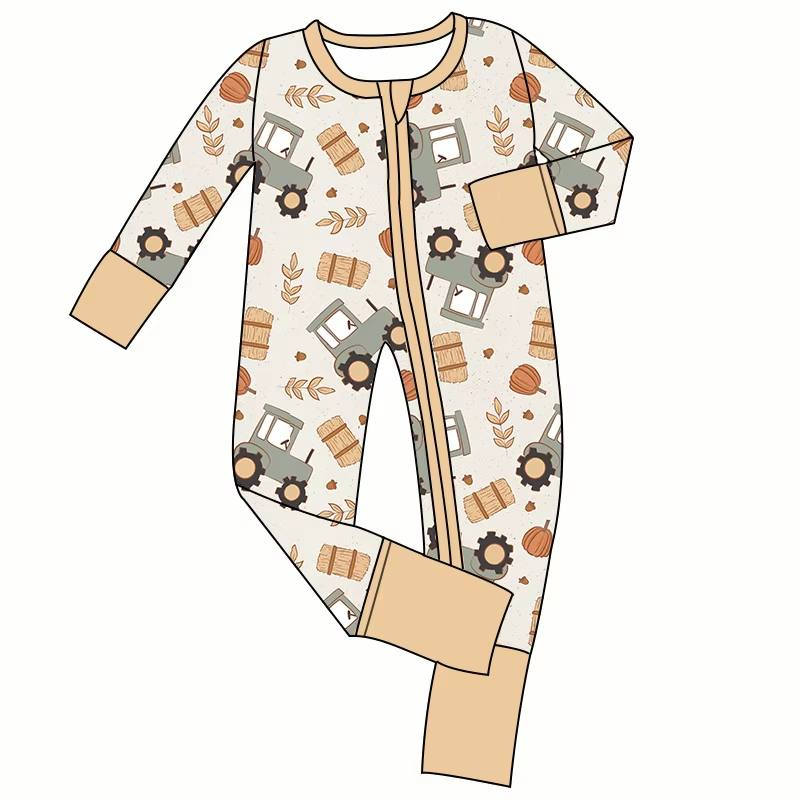 Custom moq 5 each style eta 6-7weeks baby boy clothes fall long sleeve romper-25.8.15