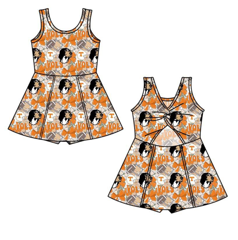 custom moq 5 eta 6-7weeks Orange Team Summer Skirt