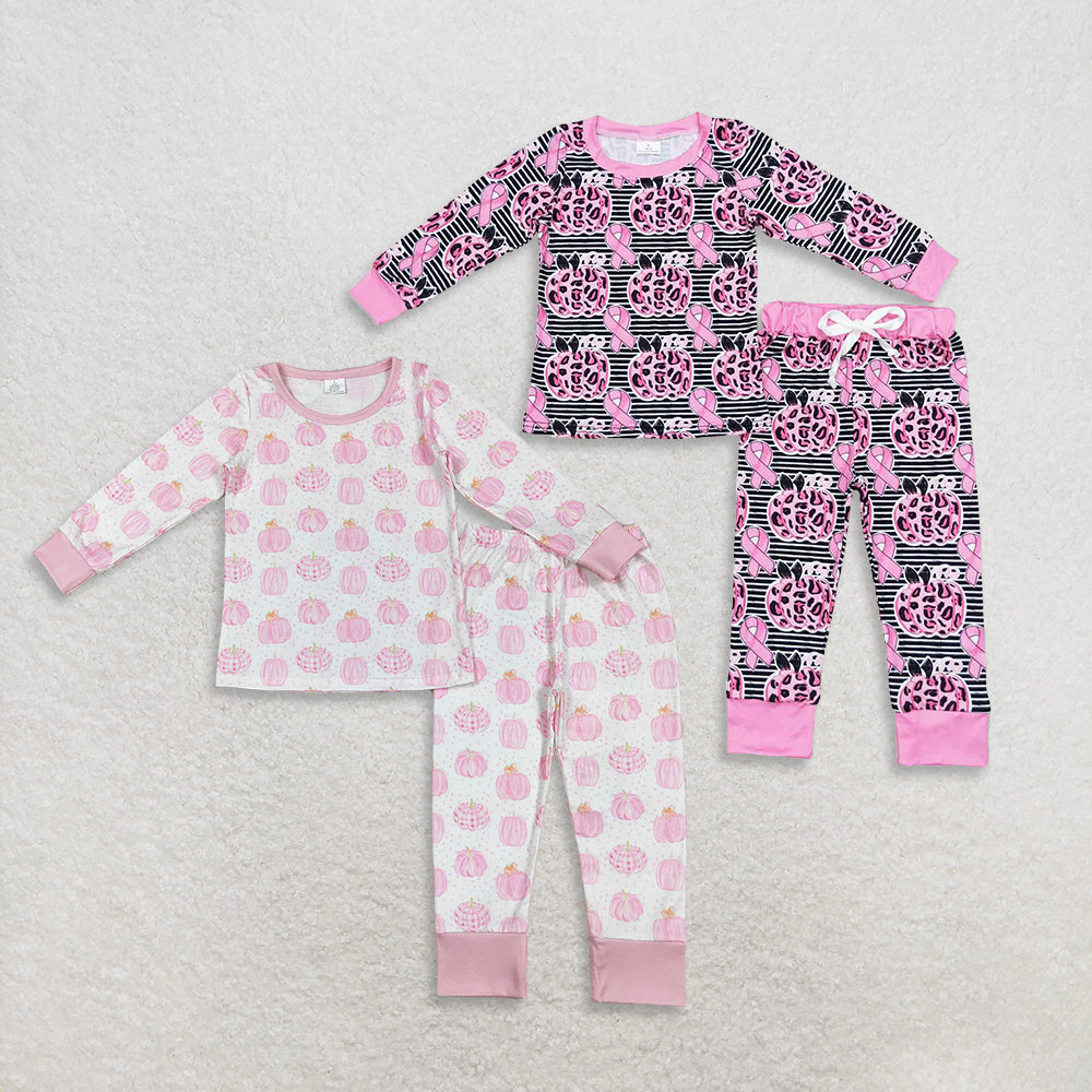 RTS NO MOQ Sibling baby girl clothes Rose red leopard print pumpkin short-sleeved striped trousers suit