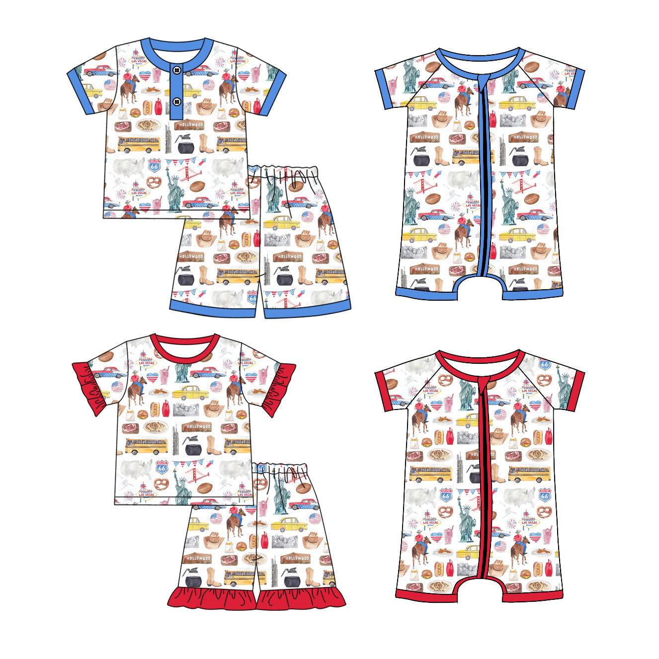 2.8 custom each style moq 5eta 4-6week Sibling Sister baby girl short sleeve shorts sets and sets 2 and boy romper and girl romper match design