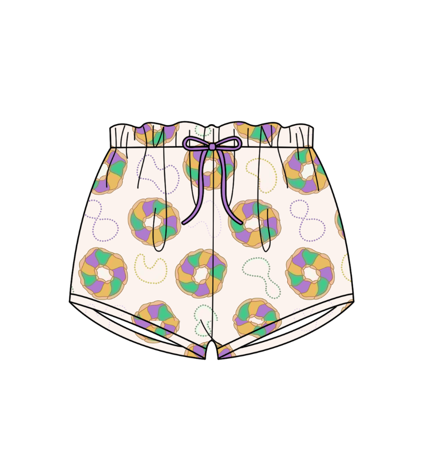 Donut Carnival Summer Mardi Gras summer  boys shorts