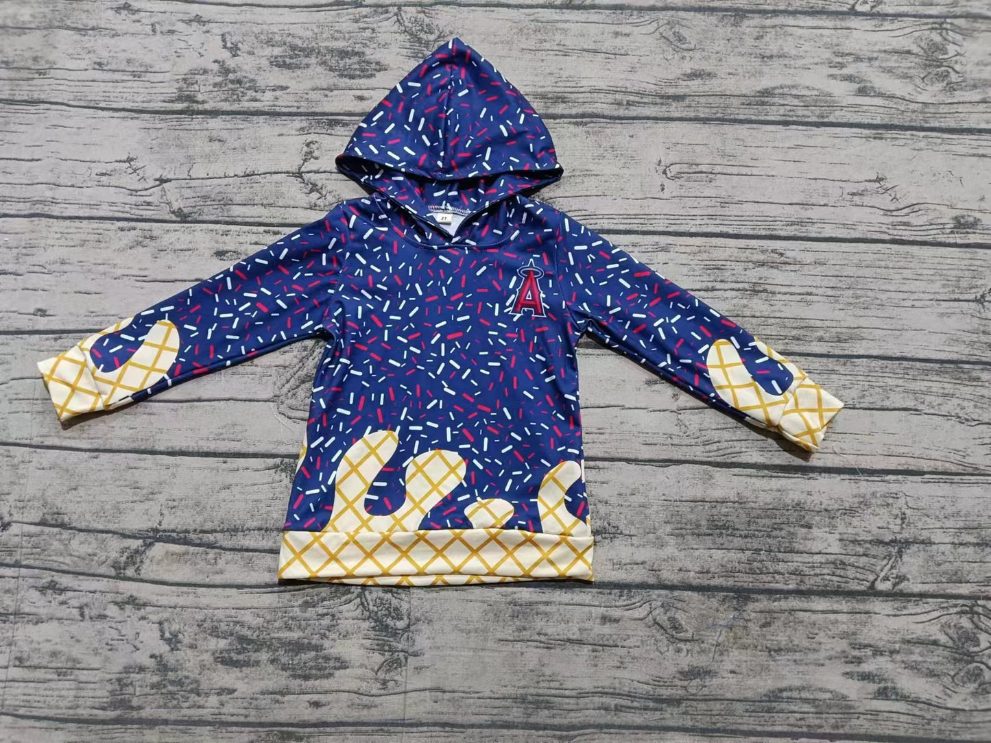 custom moq 3 eta 6-8weeks adult and kids clothes team hooded long sleeve top